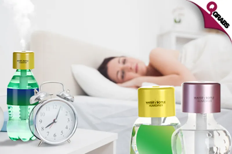 From QR29 Improve the Air with a Mini Bottle Cap Air Humidifier - Choose from 2 Smart Colors! (Up to QR158 Value)